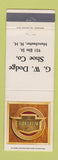Matchbook Cover - Florsheim Shoes GW Dodge Manchester NH