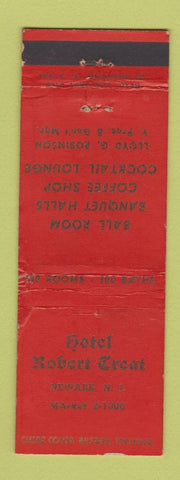 Matchbook Cover - Hotel Robert Treat Newark NJ WORN