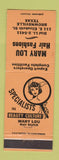 Matchbook Cover - Mary Lou Hair Salon Brownsville TX