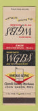 Matchbook Cover - WGBS Radio Smoke King Vending Miami FL