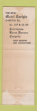 Matchbook Cover - Motel Carlyle IL WEAR