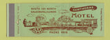 Matchbook Cover - Hawthorne Motel Galesburg IL Full Length