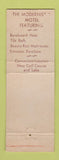 Matchbook Cover - Hawthorne Motel Galesburg IL Full Length