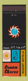 Matchbook Cover - Ocean Shores Resort Motels Seattle Everett Bellingham WA