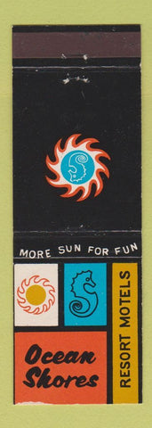Matchbook Cover - Ocean Shores Resort Motels Seattle Everett Bellingham WA