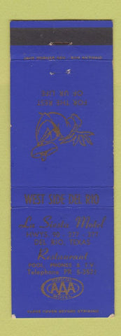 Matchbook Cover - La Siesta Motel Del Rio TX