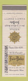 Matchbook Cover - Fair Oaks Restaurant Minneapolis MN