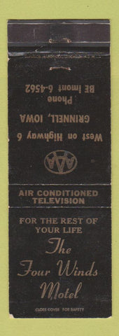 Matchbook Cover - Four Winds Motel Grinnell IA WEAR