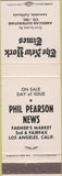 Matchbook Cover - New York Times Los Angeles CA newspapers