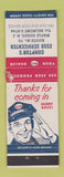 Matchbook Cover - Compson's Esso oil gas Maple Shade NJ WORN