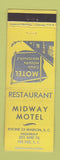 Matchbook Cover - Midway Motel Pee Dee SC
