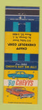 Matchbook Cover - Chapp Chevrolet South Orange NJ 1960 #1