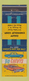 Matchbook Cover - Chapp Chevrolet South Orange NJ 1960 #2 WEAR