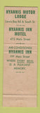 Matchbook Cover - Hyannis Inn MA