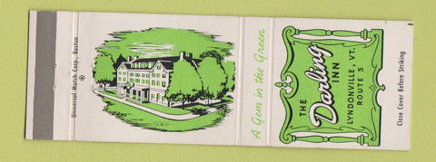 Matchbook Cover - Darling Inn Lyndonville VT