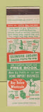 Matchbook Cover - Mellinger Company Los Angeles CA Imports girlie