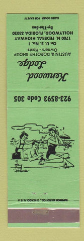 Matchbook Cover - Kenwood Lodge Hollywood FL girlie