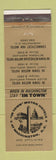 Matchbook Cover In Town Motor Hotels Washington DC Chevy Chase Silver Spring MD