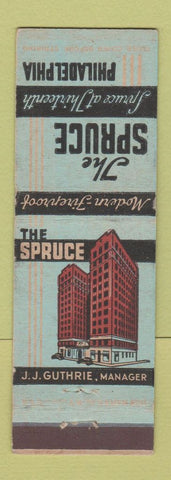 Matchbook Cover - The Spruce Hotel Philadelphia PA