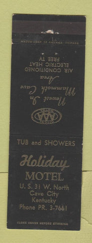 Matchbook Cover - Holiday Motel Cave City KY