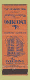 Matchbook Cover - Lycoming Hotel Williamsport PA