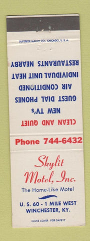 Matchbook Cover - Skylit Motel Winchester KY