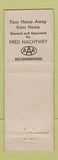 Matchbook Cover - Niteway Motel De Pere WI WEAR