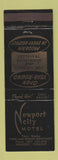 Matchbook Cover - Newport City Motel Newport VT