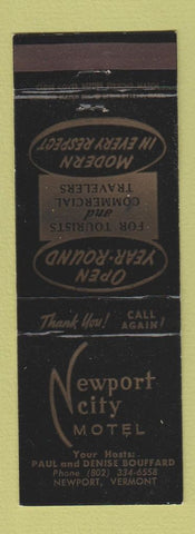 Matchbook Cover - Newport City Motel Newport VT