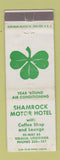 Matchbook Cover - Shamrock Motor Hotel Vidalia LA WEAR