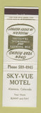 Matchbook Cover - Sky Vue Motel Alamosa Colorado