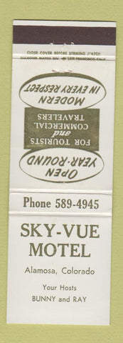 Matchbook Cover - Sky Vue Motel Alamosa Colorado