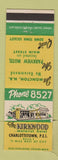 Matchbook Cover - Kirkwood Motorist Hotel Charlottetown PEI PE