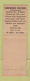 Matchbook Cover - Kirkwood Motorist Hotel Charlottetown PEI PE
