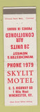 Matchbook Cover - Skylit Motel Winchester KY