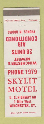 Matchbook Cover - Skylit Motel Winchester KY