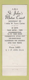 Matchbook Cover - St John's Motor Court Kearney NE motel