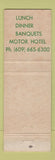 Matchbook Cover - Ross' Ivystone Inn Pennsauken NJ