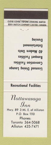 Matchbook Cover - Nottawasaga Inn Alliston ON