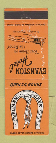 Matchbook Cover - Freeman's Cafe Evanston House Evanston WY