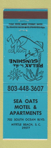 Matchbook Cover - Sea Oats Motel Apartments Myrtle Beach SC