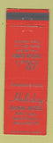 Matchbook Cover - Blue's Cocktail Lounge Holiday Manor Motel Bossier City LA