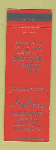 Matchbook Cover - Blue's Cocktail Lounge Holiday Manor Motel Bossier City LA