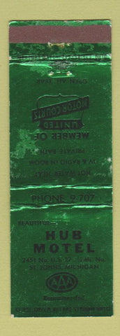 Matchbook Cover - Hub Motel St Johns MI WEAR