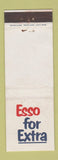 Matchbook Cover - Esso oil gas Extra UK England WEAR