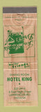 Matchbook Cover - Hotel King Lawrenceburg IN WEAR