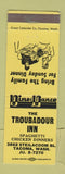 Matchbook Cover - Troubadour Inn Tacoma WA WEAR