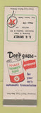 Matchbook Cover - CU Shively Texaco oil gas Milton PA grocery