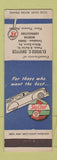Matchbook Cover - Texaco oil gas Elwood Shiffer Wilkes Barre PA WEAR