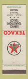 Matchbook Cover - Texaco oil gas QC WEAR